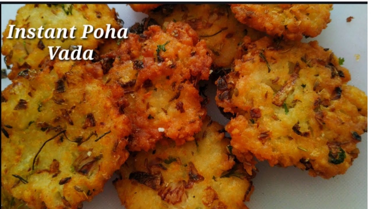 Instant- Poha Vada - no potato -(lockdown time - breakfast/snacks recipe)पोहा वडा | Healthy and Tasty channel
