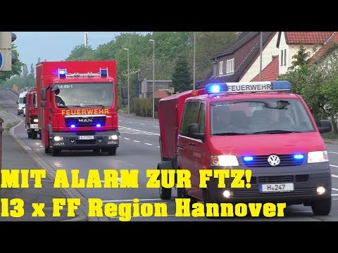 [MIT ALARM ZUR FTZ RONNENNBERG] 13x FF REGION HANNOVER IN RONNENBERG