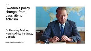 Conference on Dag Hammarskjold s Plane Crash Dr Henning Melber