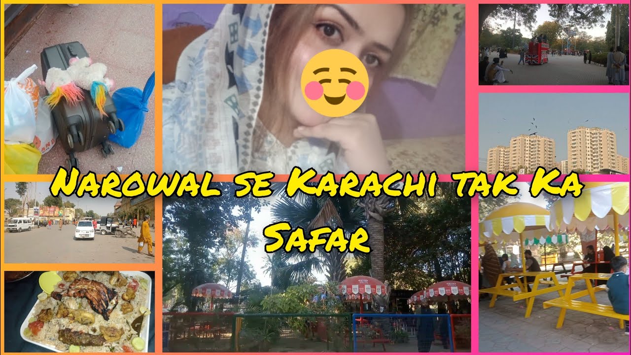 Narowal SAE Karachi tak Ka safar🚉🎡