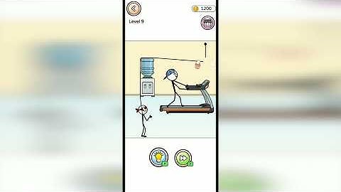 Stickman Thief Brain Puzzle Level 9