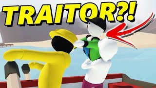 TRAITOR RUINS EVERYTHING?! | Human Fall Flat (LEARNING TO SAIL)