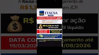 Anúncio dividendos - Itausa ITSA4 ITSA3 - Luiz Barsi #shorts #itsa4 #itsa3