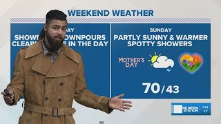 Tracking showers and downpours for Saturday, but it's not a complete washout!