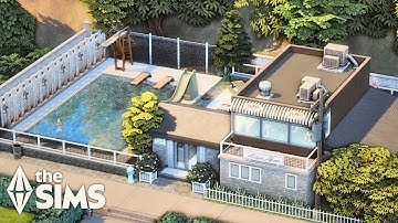 Community Pool & Gym | The Sims 4 Speed Build Video (no CC)