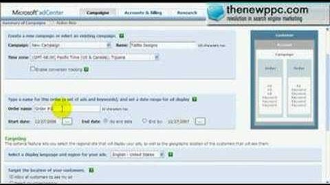 The New PPC - Setting up MSN AdCenter Campaigns - Part 1
