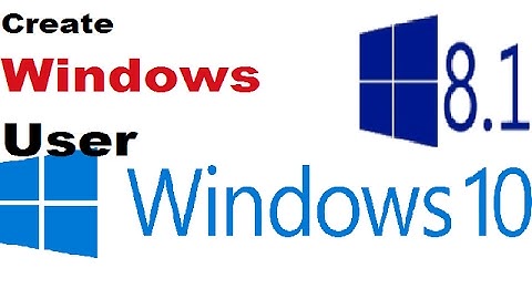 Create User In Windows 8/8.1/10 || Windows user || Windows Account || Guest Account