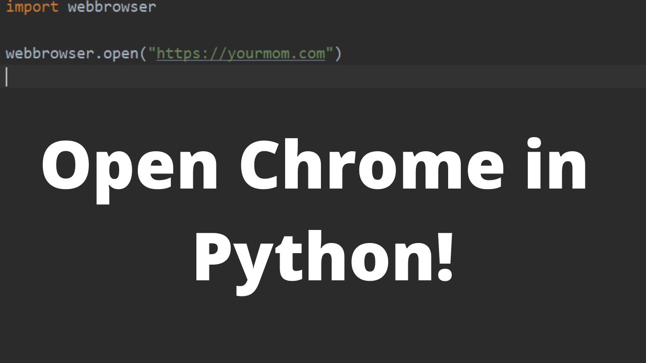 Open A Webbrowser And Go To A Url In Python - Python Tutorial