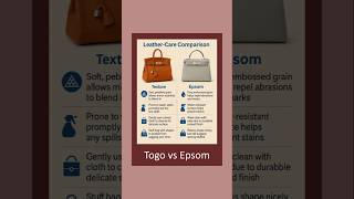 Togo vs Epsom Leather: What’s the Difference? #fashion #hermes #leather #shorts
