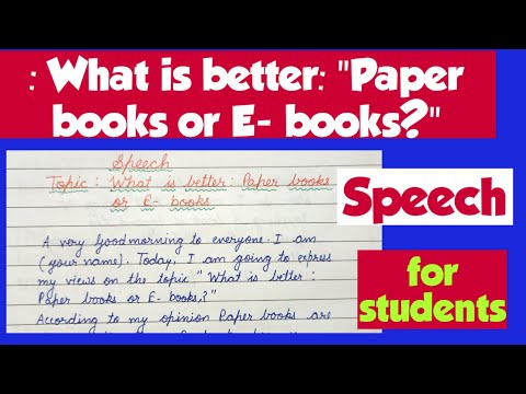 Video: Choose E-book Or Paper Book