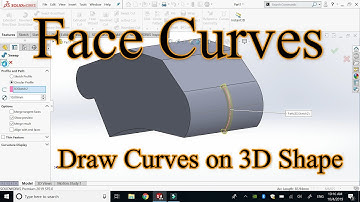 Face Curves Solidworks in Urdu / Hindi | Tutorial 48