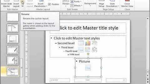 PowerPoint 2010 Tutorial Using Slide Masters and Slide Layouts Microsoft Training Lesson 14.1