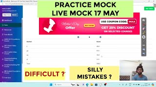 🎯PracticeMock Live Mock Today|MATHS All Solutions| Exam Approach📚17May#oliveboard #ssc#new#maths