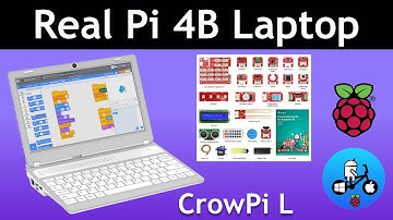 Pi 4B Laptop. CrowPi L. Real Raspberry Pi Laptop from Elecrow