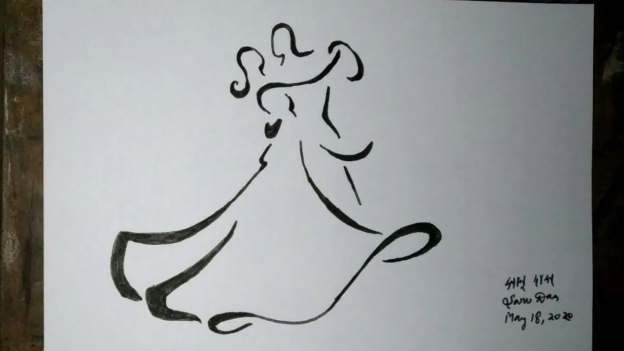 How to draw Romantic couple dance clipart - YouTube