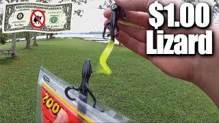 Fishing with a $1.00 Zoom Lizard - Walmart Clearance Bass Fishing screenshot 3