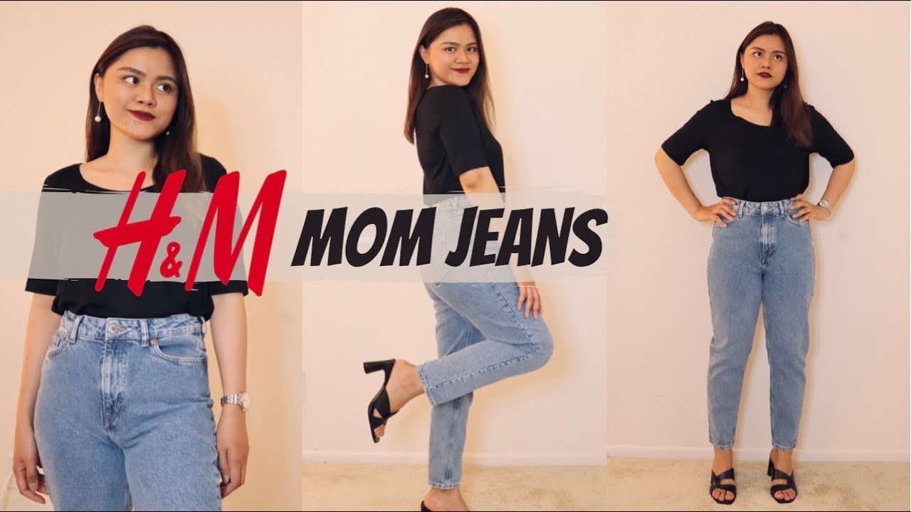 H&M Slim Mom High Ankle Jeans: Try-on & Review *for petites*