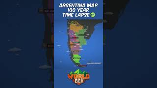 WorldBox Timelapse Teaser: Argentina 🇦🇷  #timelapse #worldbox #worldboxtimelapse