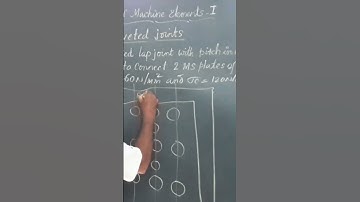 Triple riveted lap joint (Po= 2Pi) #youtubeshorts #machinedesign #shorts #dme1