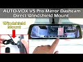 AUTO-VOX V5 PRO Windshield Mount Mirror Dashcam