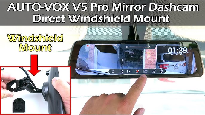 AUTO-VOX D6pro Dashcam Wifi, FHD 1080p pour Caméra Embarquée de