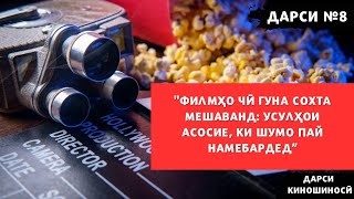 ДАРСИ 8 III ФИЛМҲО ЧӢ ГУНА СОХТА МЕШАВАНД:  УСУЛҲОИ АСОСИЕ, КИ ШУМО ПАЙ НАМЕБАРДЕД