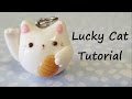 Kawaii Lucky Cat Charm | Polymer Clay Tutorial