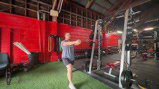 Split Stance Pallof Press - Horizontal