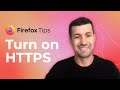 Firefox Tips: Turn on HTTPS