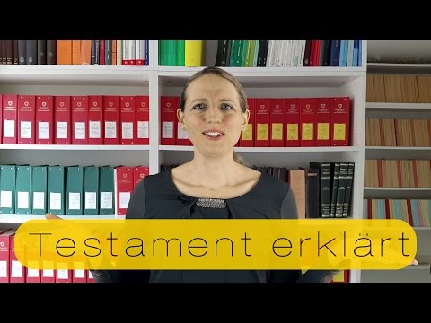 Video: Was Sind Testamente