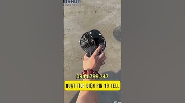 Quạt tích điện pin 10 cell