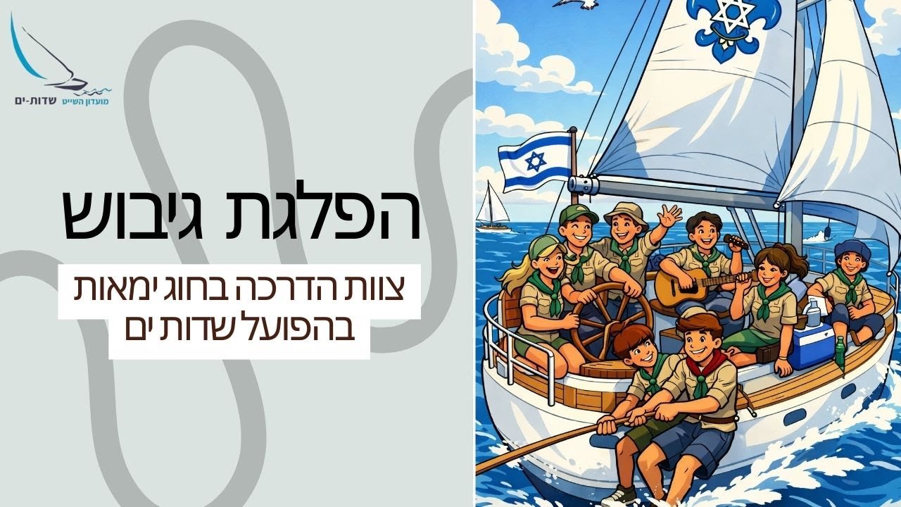 הפלגת גיבוש - צוות הדרכה - חוג השייט - הפועל שדות ים