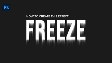 Stylize Frozen Text Effect - Photoshop Tutorial #photoshop