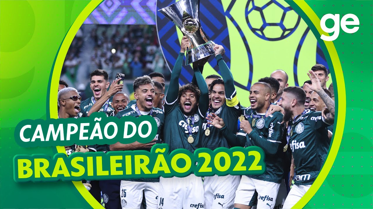 É CAMPEÃO! PALMEIRAS RECEBE TROFÉU DO BRASILEIRÃO 2022 🏆 | BRASILEIRÃO 2022 | ge.globo
