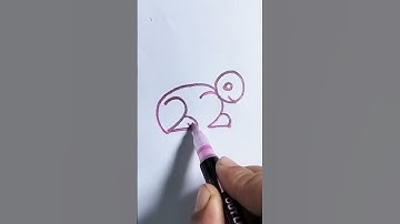 How To Draw Rabbit Drawing #easydrawing #numberdrawing #art #short