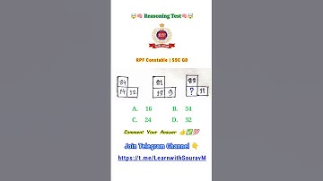 SSC GD | RPF Constable Important Reasoning 💯✅📚 #rpfreasoning #rpf #rpfconstable #sscgd #railway #ssc