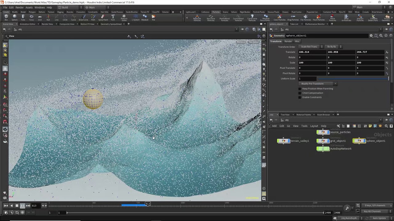 particle demo - YouTube