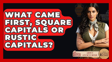 What Came First, Square Capitals Or Rustic Capitals? - All About Rome
