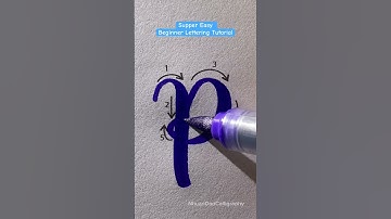 How Easily You Can Learn to Lettering “p” #shorts #nhuandaocalligraphy #handlettering