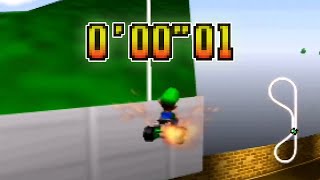 Mario Kart 64 - Luigi Raceway SC lap World Record - 0.01 (NTSC)