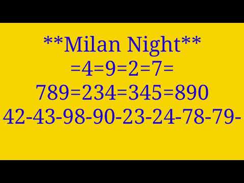 Milan Night Chart Free Download