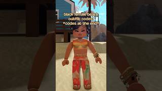 black female beach outfit codes !! 🏝️#roblox #bloxburg #shorts #summer