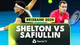 Ben Shelton vs Roman Safiullin Highlights | Brisbane 2024