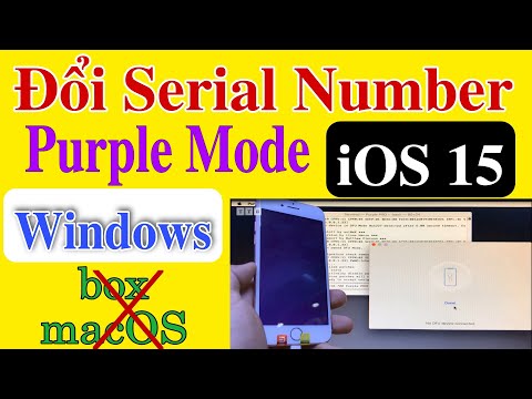 [Windows] Purple Screen Mode | Change Serial Number iPhone/iPad | Bypass iOS 15 | #vienthyhG