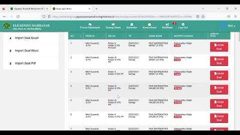 CARA UPLOAD SOAL UJIAN DI ELEARNING MADRASAH