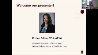 Successful Public Health Approaches in Dementia Caregiving: A Virtual Roundtable Series - Wisconsin