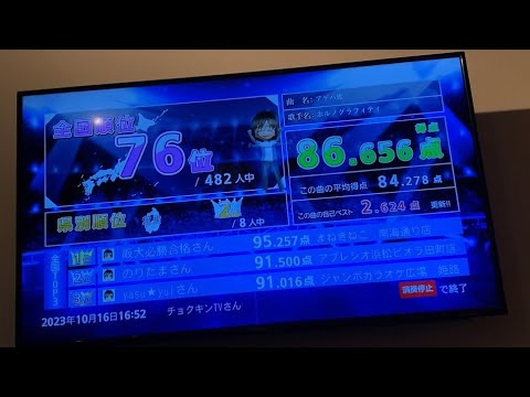 全国グランプリ採点482人中７６位アゲハ蝶歌ってみた86点