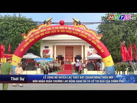 Video Lạc Thủy, Hòa Bình đạt chuẩn NTM - Đón nhận Huân... - youtube