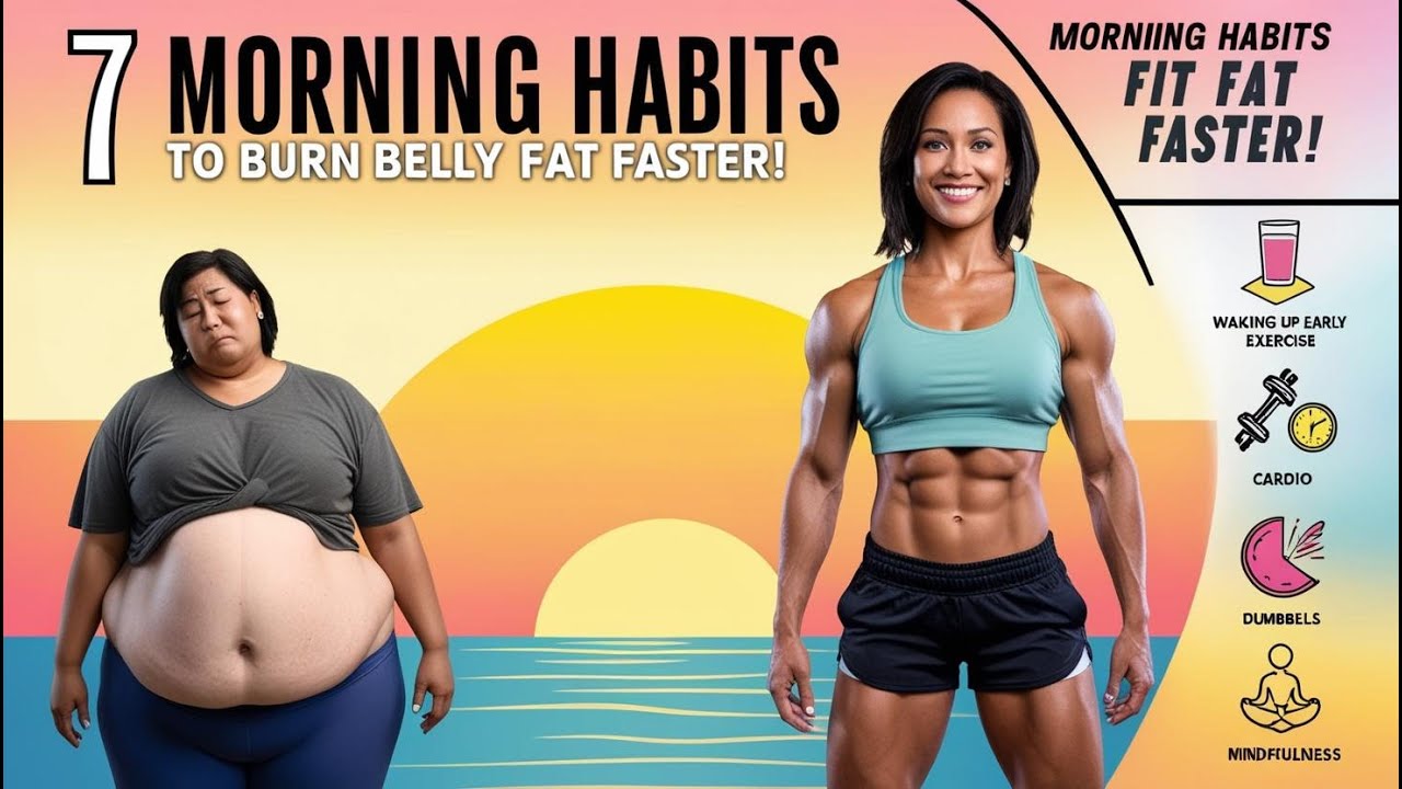 7 Morning Habits to Burn Belly Fat Faster (Backed by Science!) - YouTube