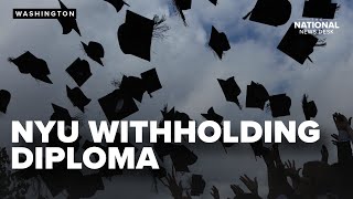 NYU withholding diploma after unapproved commencement speech